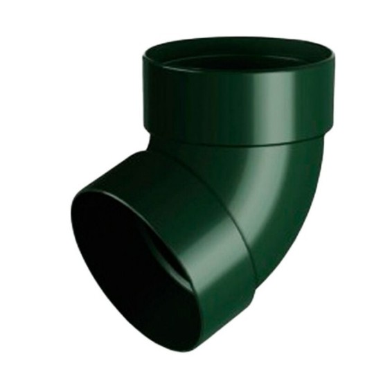 Отвод трубы двухмуфтовый 67 ° зеленый 75мм (090.15.003)