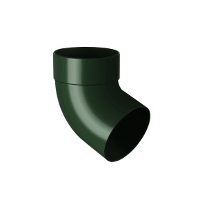 Отвод трубы одномуфтовый 67 ° зеленый 75мм Украины (090.17.003)