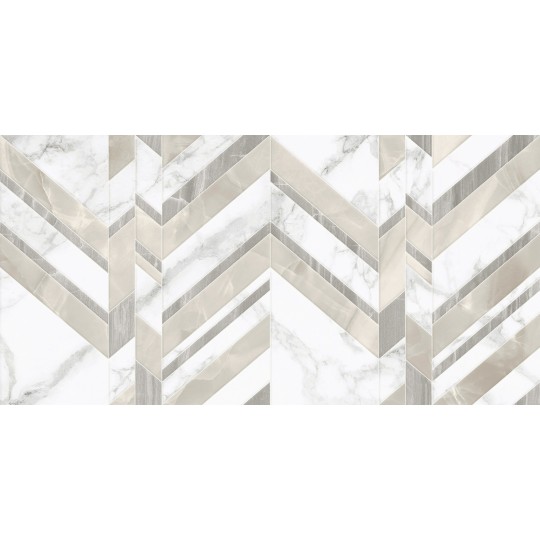 Плитка для стін MARMO BIANCO 300Х600 Chevron Білий (G70151) (1,44 м2)