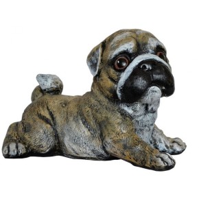 Статуетка садова собака Мопс 30см (ЛВС 778)