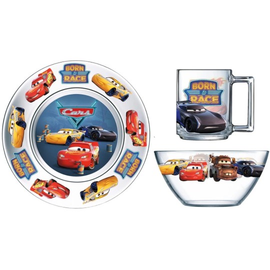 Набор детской посуды Luminarc Disney Cars 3 3 предмета