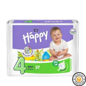Підгузки дитячі HAPPY BELLA BABY maxi. ( вага 8-18 кг,27 шт)
