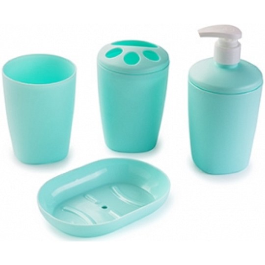 Набор аксессуаров для ванной комнаты Aqua (голубая лагуна) (АС-22147)