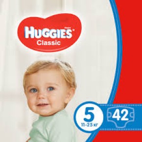 Huggies Сlassic (5) 11-25кг 42x2 НОВ