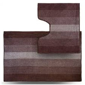 Набір килимків для підлоги туалетних та ванних кімнат TM Dariana МАХРАМАТ Стандарт 60*50+60*90 шоколадний