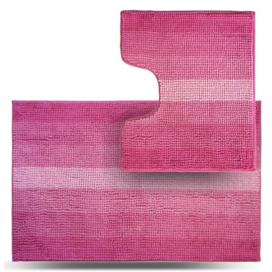 Набор ковриков для пола туалетных и ванных комнат TM Dariana МАХРАМАТ Стандарт 60*50 + 60*90 розовый