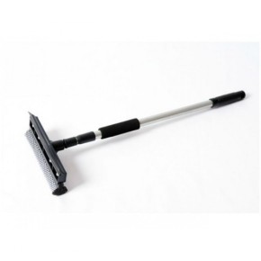Швабра для миття вікон, губка 25см, алюмінієва ручка телескоп, 60-98см (EF-2516)