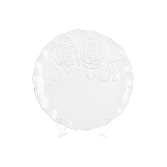 Тарілка обідня керамічна Аеліта, білий, 26см (545-480)