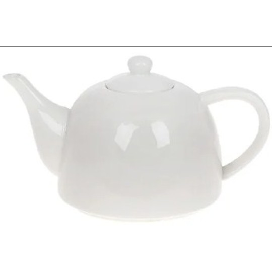 Чайник фарфоровый Эстетика 1л, цвет – белый (988-254)