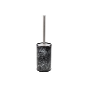 Йоржик для унітаза з підставкою 16 см, колір - чорний мармур 851-303