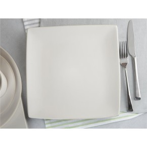 Тарілка обідня керамічна квадратна 30см, колір - білий 558-520