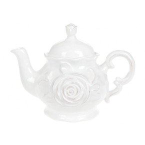 Чайник керамічний 1л Аеліта, колір - білий 545-470