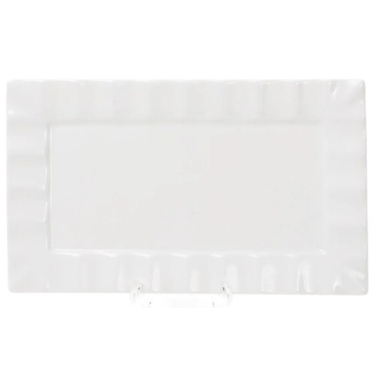Тарілка для суші прямокутна 25см, колір - білий 988-103