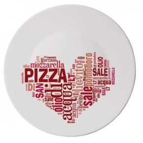 BORMIOLI ROCCO Блюдо "I LOVE PIZZ RED" для піци RONDA 33 см