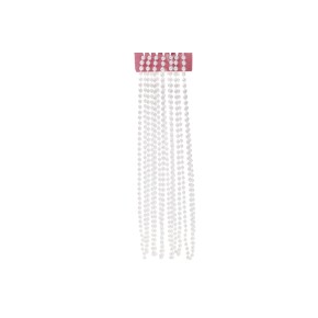 Намисто пластикове 8 мм*5,4 м, колір - білі перлини (147-871)