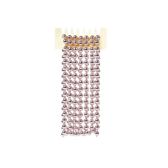 Ожерелье пластиковое, цвет - розовый, 10 мм*2,7 м (147-213)