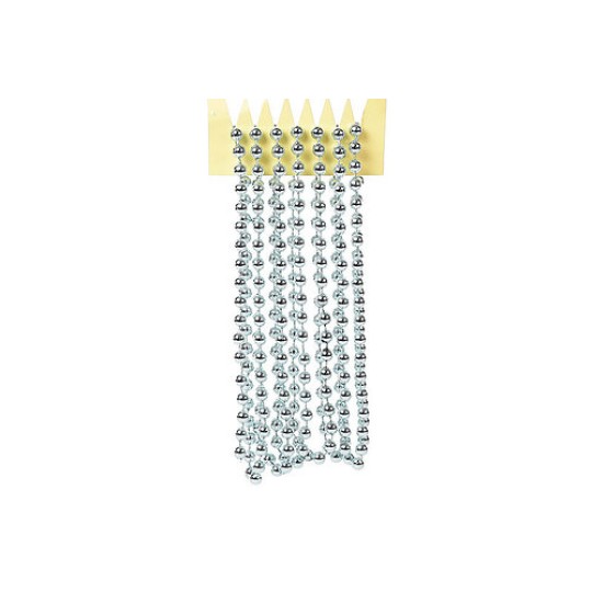 Ожерелье пластиковое, цвет - голубой, 6 мм*2,7 м (147-278)