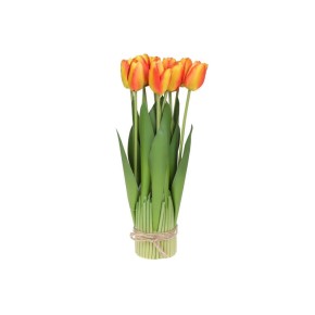Декоративный букет з Тюльпанів, 37см, колір -помаранч. DY7-314