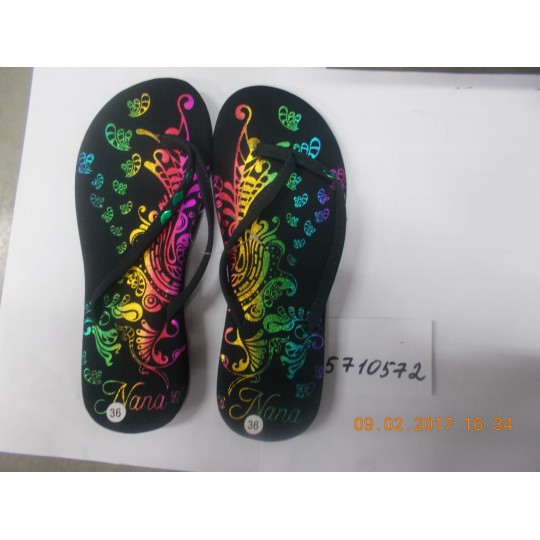 Обувь 2318 (вьетнамки женские с блестками)