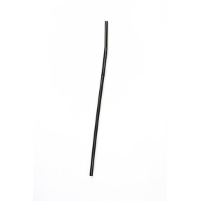 Трубочка пластикова з вигином чорного кольору L 260 мм (уп 100 шт) 0240