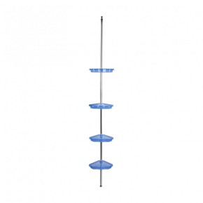 Угловые полки алюминиевые (PRIMA NOVA) прозрачно-синие (N17-23)