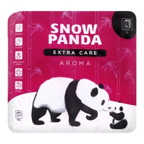 Туалетний папір Сніжна панда EXTRA CARE 4 шт. Aroma 4шар