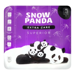 Туалетний папір Сніжна панда EXTRA CARE 4 шт. Superior 4шар