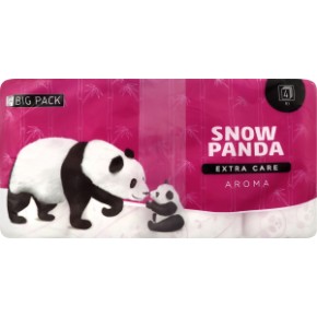 Туалетний папір Сніжна панда EXTRA CARE 8 шт. Aroma 4шар
