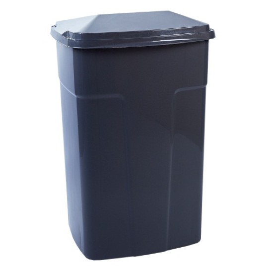 Бак мусорный 90 л (темно-серый) (122062)