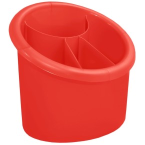 Подставка для столовых приборов (овальная) (красный) (167094) (2)