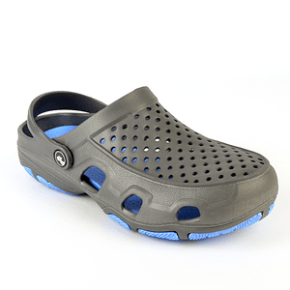 Обувь сабо мужские серые с голубым (118130)