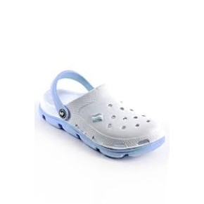 Обувь сабо женские белые с голубым 116210