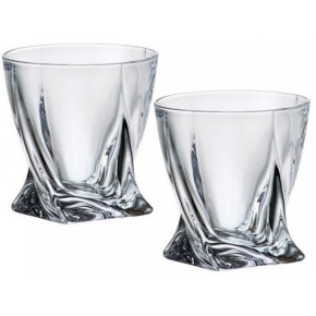 Набір склянок для віскі Bohemia Quadro 340 мл 2 штуки (b2k936-99A44)