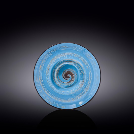 Тарелка глубокая Wilmax Spiral Blue 25.5 см 350 мл (WL-669627/A)