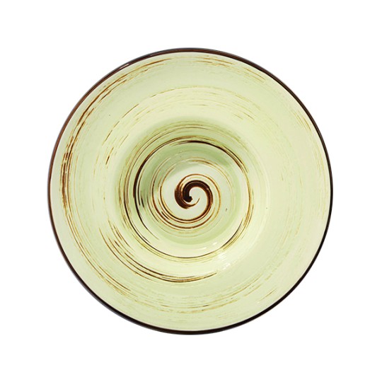 Тарелка глубокая Wilmax Spiral Pistachio 20 см 800 мл (WL-669122/A)