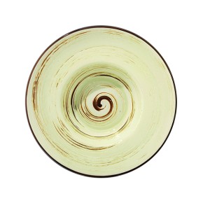 Тарілка Wilmax.Spiral.Pistachio. глибока 22,5см,1100мл (WL-669123 / A)