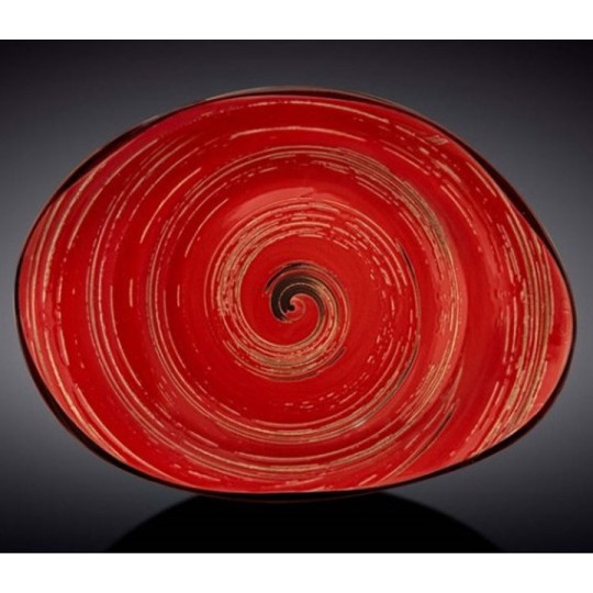 Блюдо Wilmax.Spiral.Red.камінь 33х24,5см (WL-669242 / A)