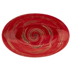 Блюдо Wilmax.Spiral.Red. овальне глибоке 25х16,5х6см (WL-669240 / A)
