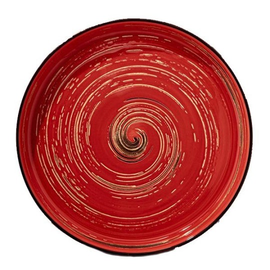 Тарелка обеденная Wilmax Spiral Red 23 см (WL-669219/A)