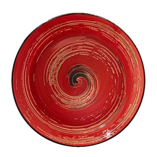 Тарелка обеденная Wilmax Spiral Red 23 см (WL-669213/A)