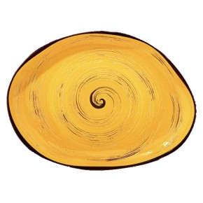 Блюдо Wilmax.Spiral.Yellow. камінь 33х24,5см (WL-669442 / A)
