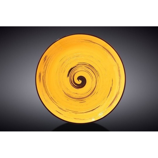 Тарелка десертная Wilmax Spiral Yellow 20.5 см (WL-669412/A)