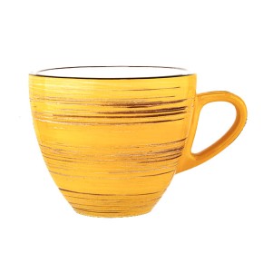 Чашка Wilmax.Spiral.Yellow. д-капучино 190мл (WL-669435 / A)