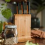 Набір кухонних ножів з бамбуковим блоком Fiskars Functional Form ™ 3 шт 1057553