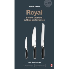 Набор кухонных ножей Fiskars Royal 3шт 1016464