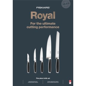 Набор кухонных ножей Fiskars Royal 5шт 1020242