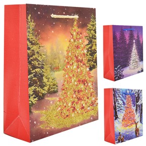 Пакет НР бумажный M "Christmas tree2" 26*32*10см TL00038-M