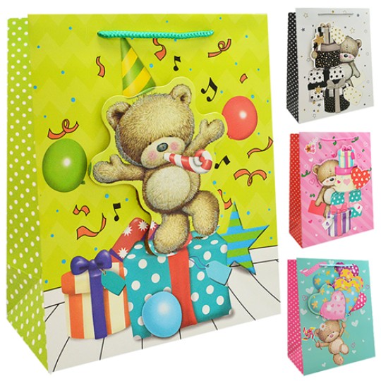 Пакет подарочный бумажный S "Sweet bear" 18*23*8см ST01624-S