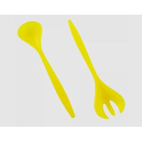 Ложка та виделка для салату (темно жовта) (167097)
