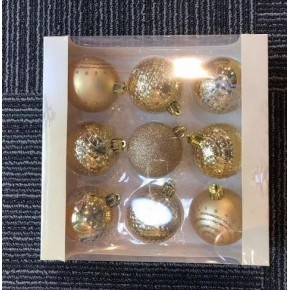 Ялинкові кульки 8969 6 см 9 штук/коробці (MPH022334)